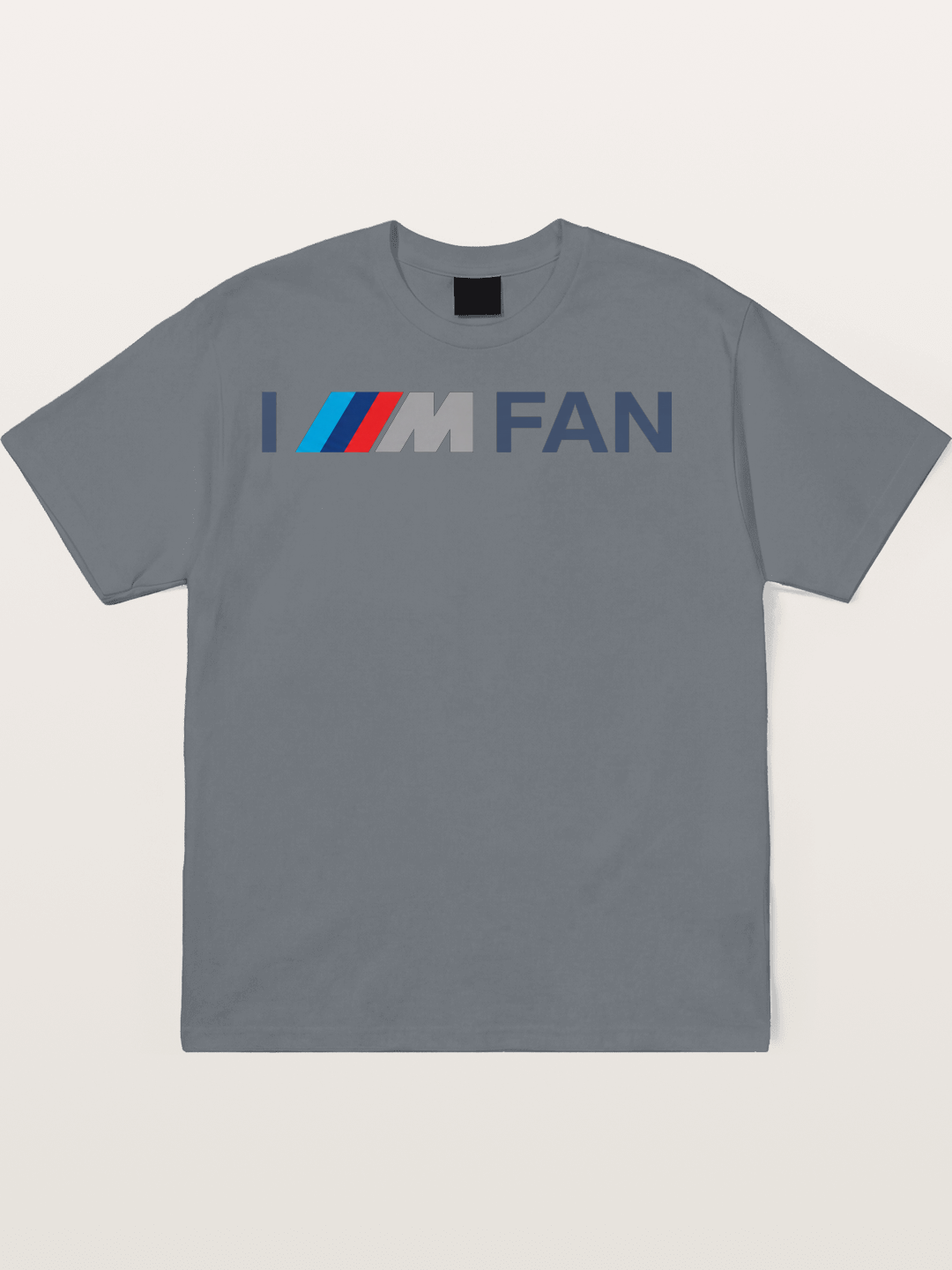 BMW M Fan Stripes Text Print Cotton T-shirt