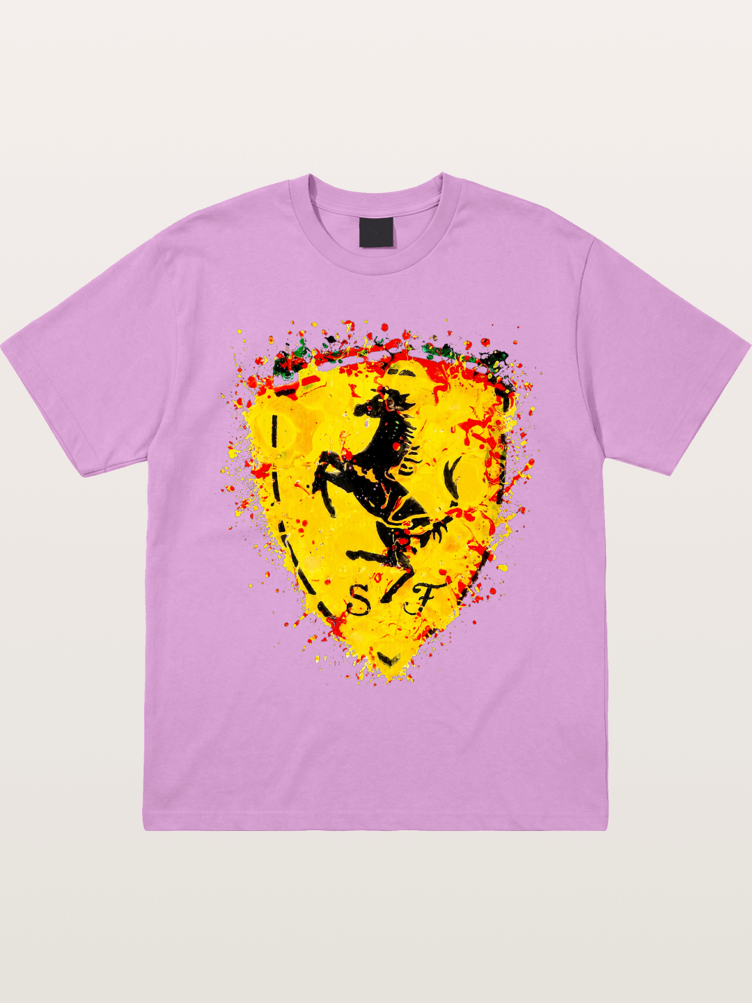 Ferrari Paint Splash Logo Gildan T-shirt