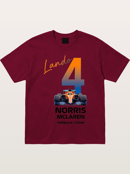 Lando Norris McLaren 4 Graphic Gildan T-shirt
