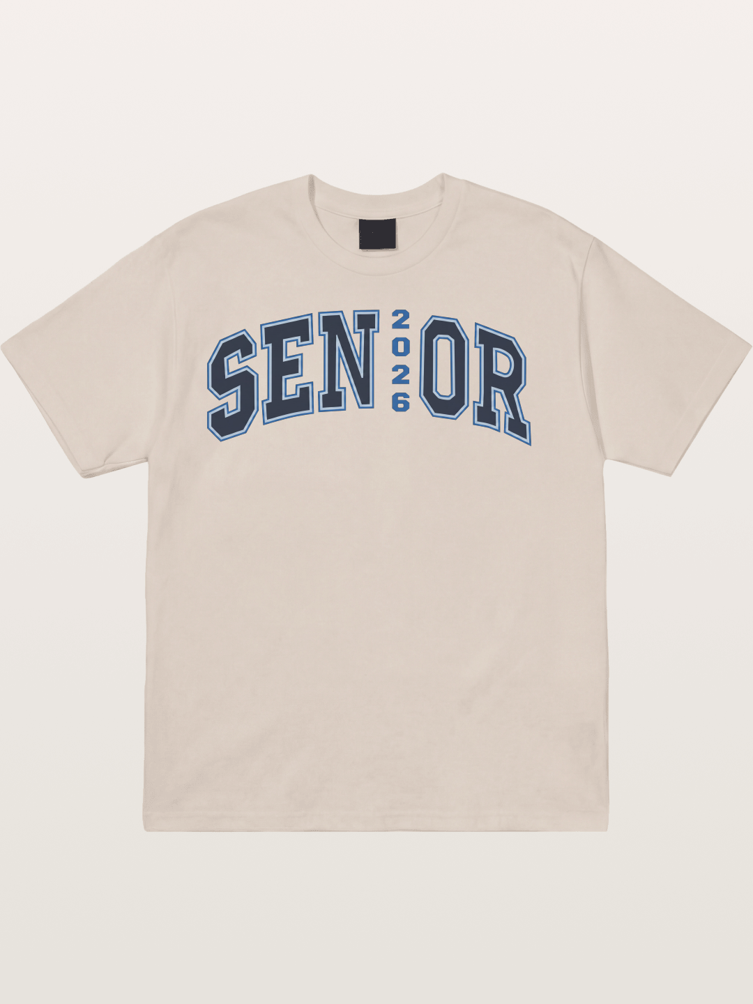 Senior 2026 Varsity Style Text Cotton T-shirt