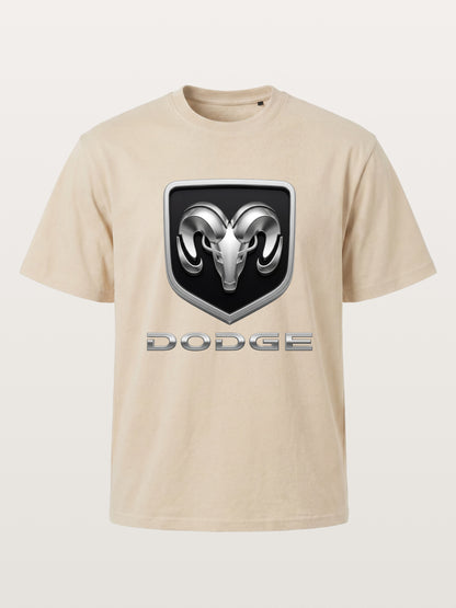 Silver Ram Shield Emblem Gildan T-shirt