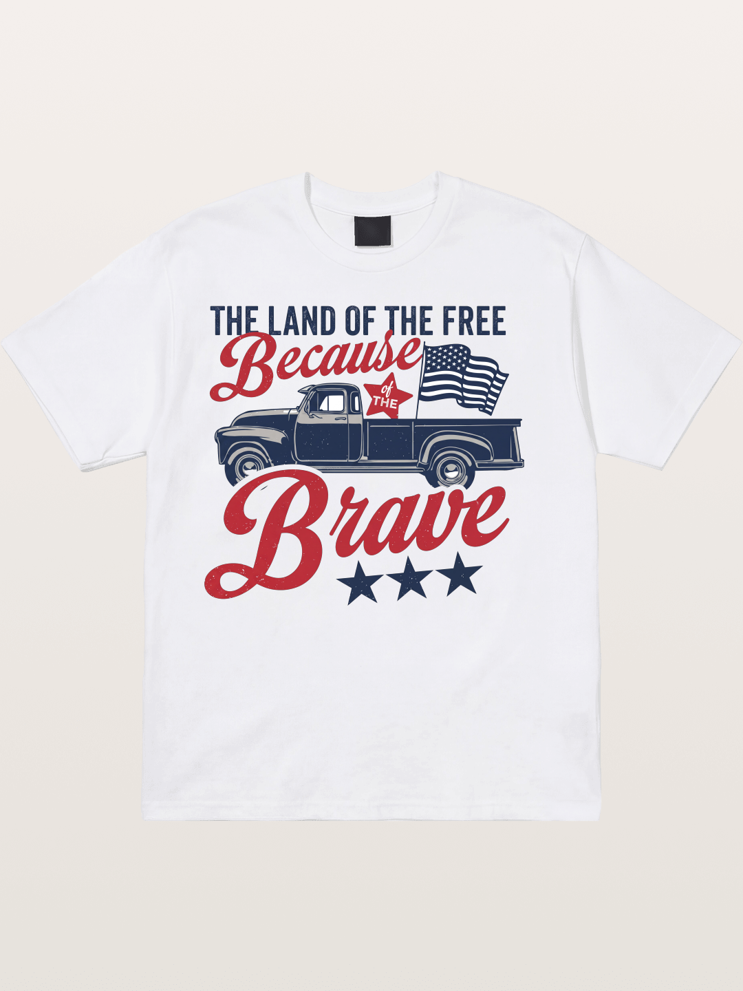 Land of the Free Vintage American Truck Cotton T-shirt
