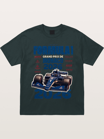 Deep Blue Monaco F1 2026 Card Gildan T-shirt