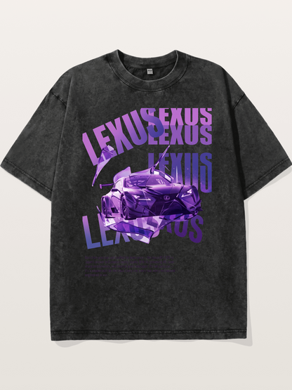 Purple RC F GT3 Shatter Art Washed T-shirt