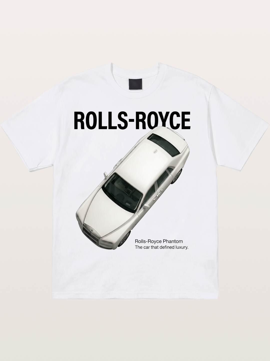Rolls Royce Phantom Print Cotton T-shirt