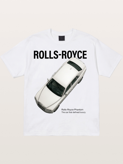 Rolls Royce Phantom Print Cotton T-shirt