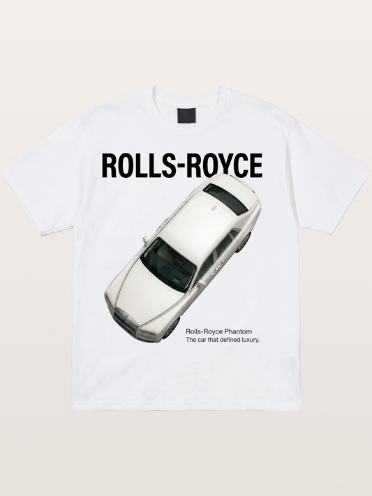 Rolls Royce Phantom Print Cotton T-shirt