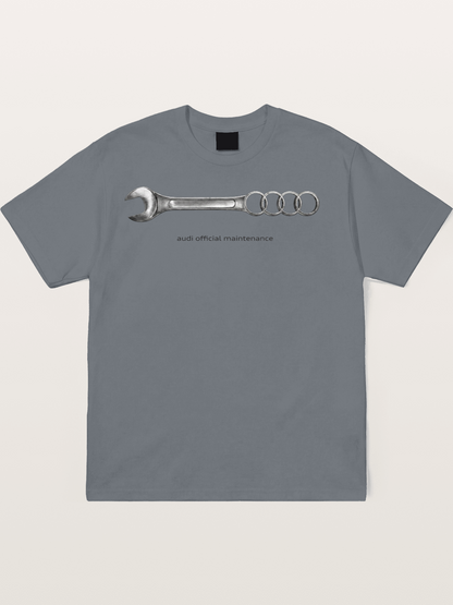 Audi Maintenance Wrench Art Cotton T-shirt