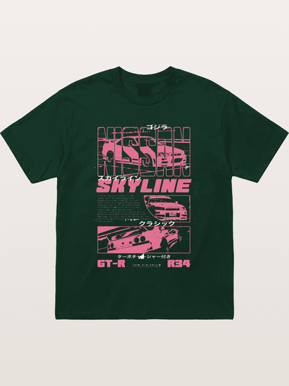 Godzilla GT-R Skyline Gildan T-shirt