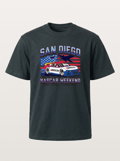 San Diego NASCAR Jet and Race Car Gildan T-shirt