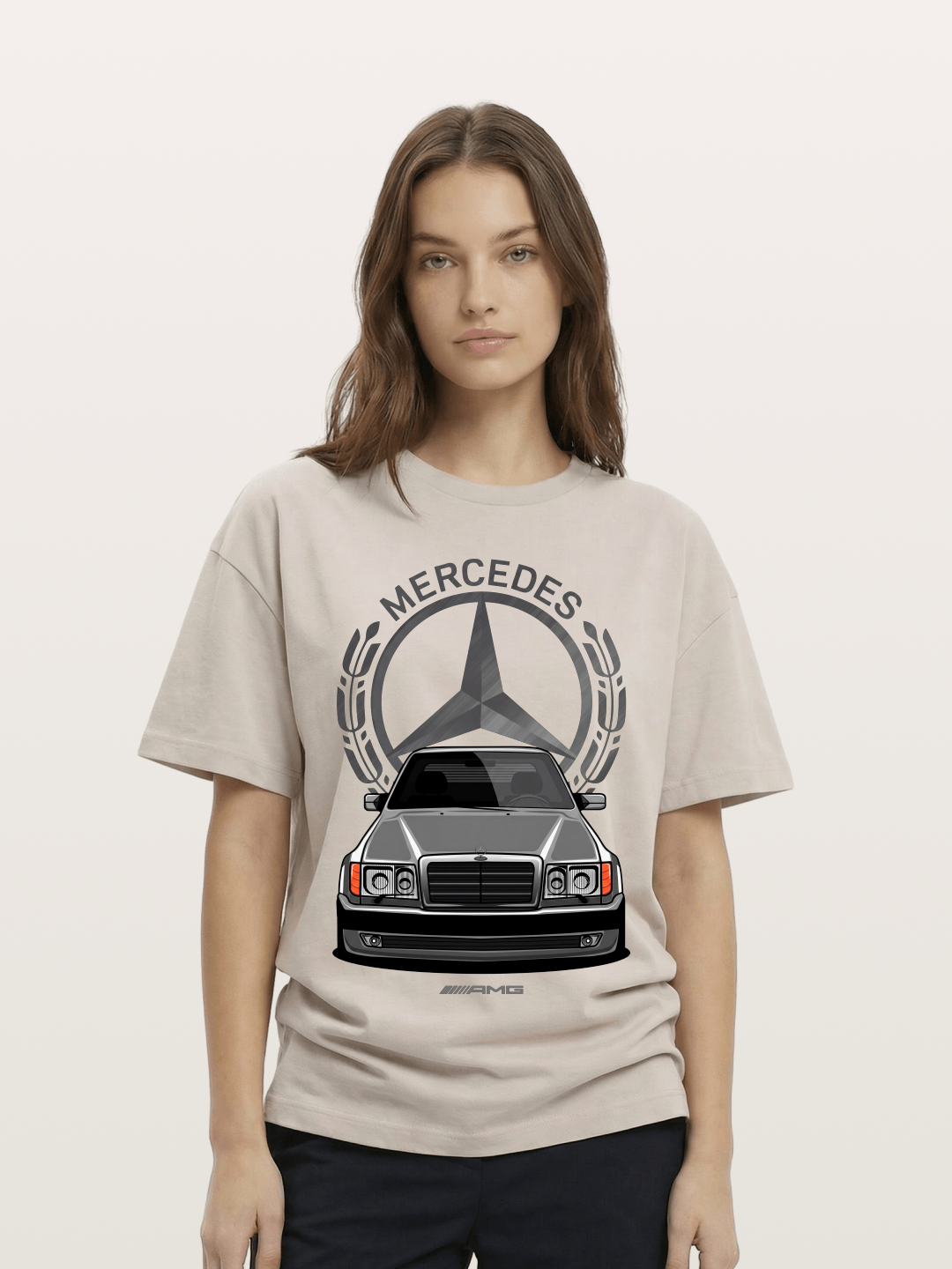 Vintage Benz Front End Cotton T-shirt