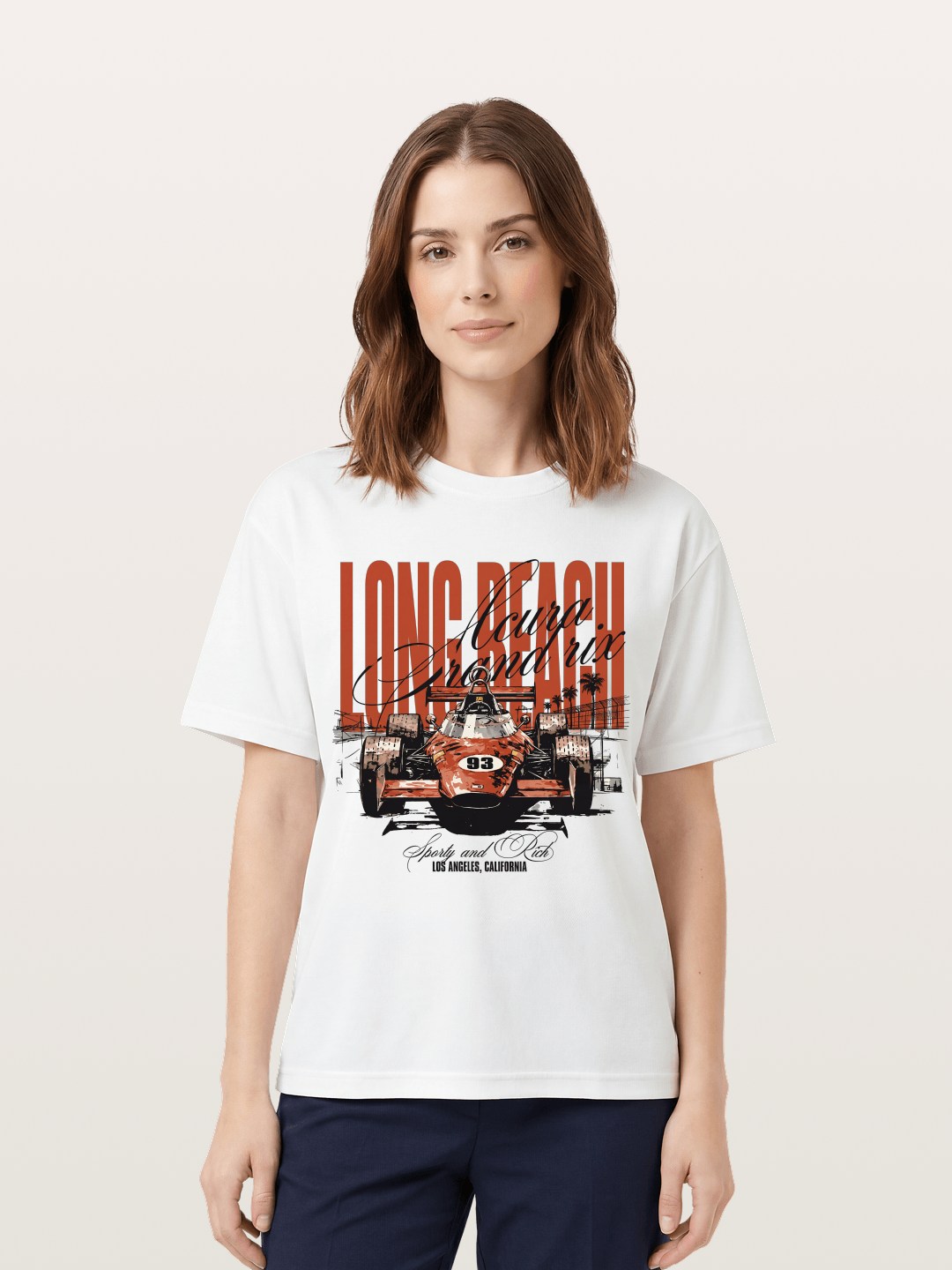 Long Beach Grand Prix Art Cotton T-shirt