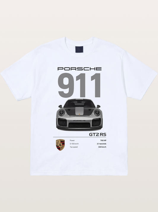 Porsche 911 GT2RS Front View Specs Gildan T-shirt