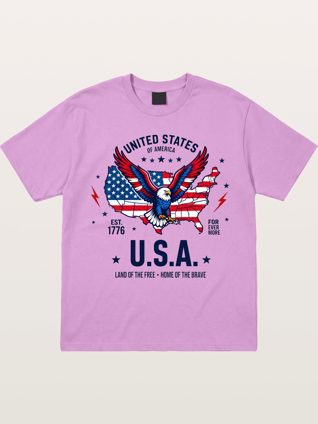 USA Map Eagle Flag Design Gildan T-shirt