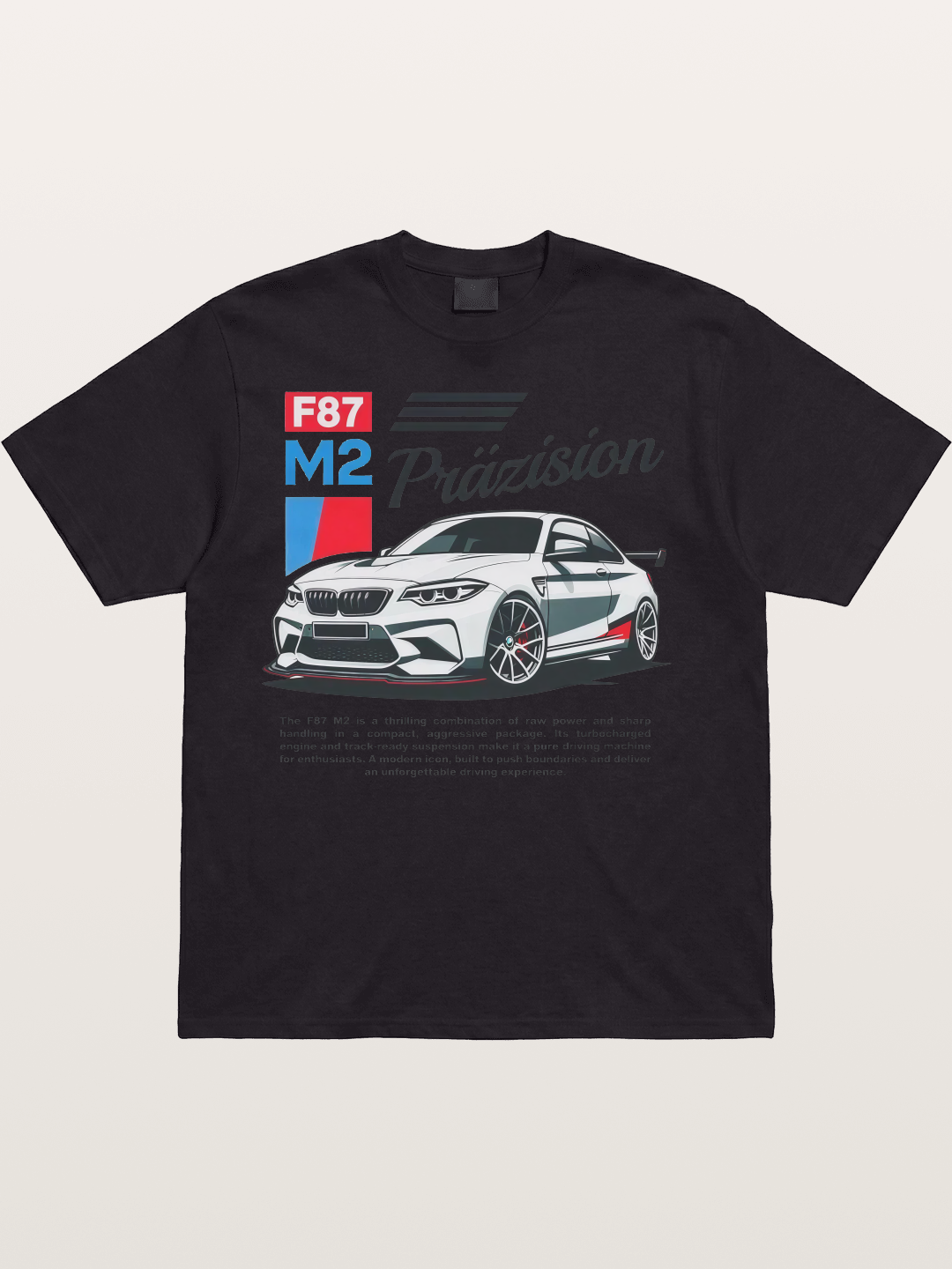BMW F87 M2 Car Print Cotton T-shirt