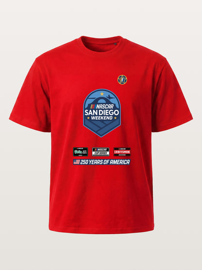 San Diego NASCAR Shield Crest Cotton T-shirt