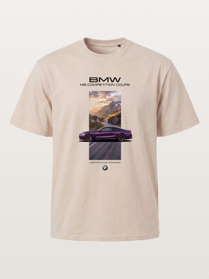 BMW M8 Mountain Road Artwork Cotton T-shirt