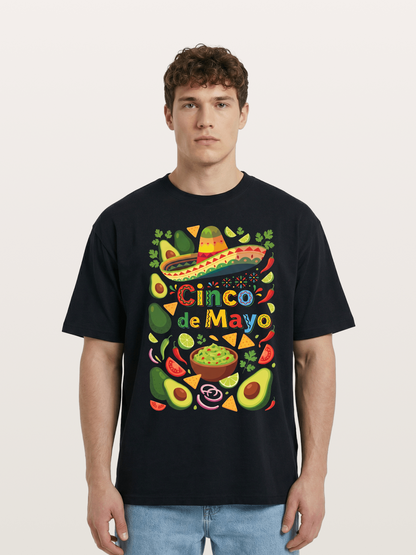 Mexican Avocado Tortilla Feast Cotton T-shirt