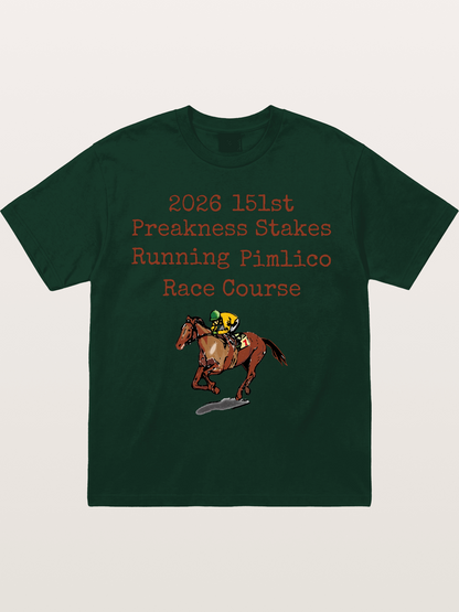 151st Preakness Yellow Silks Horse Gildan T-shirt