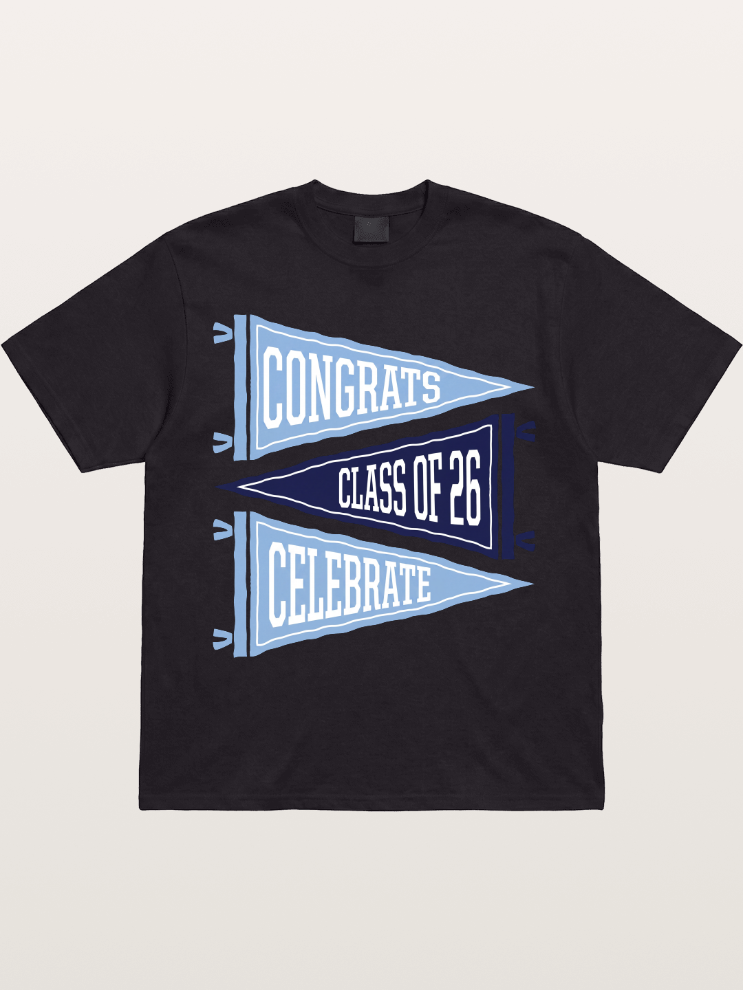 lass Of 26 Graduation Pennant Set Gildan T-shirt