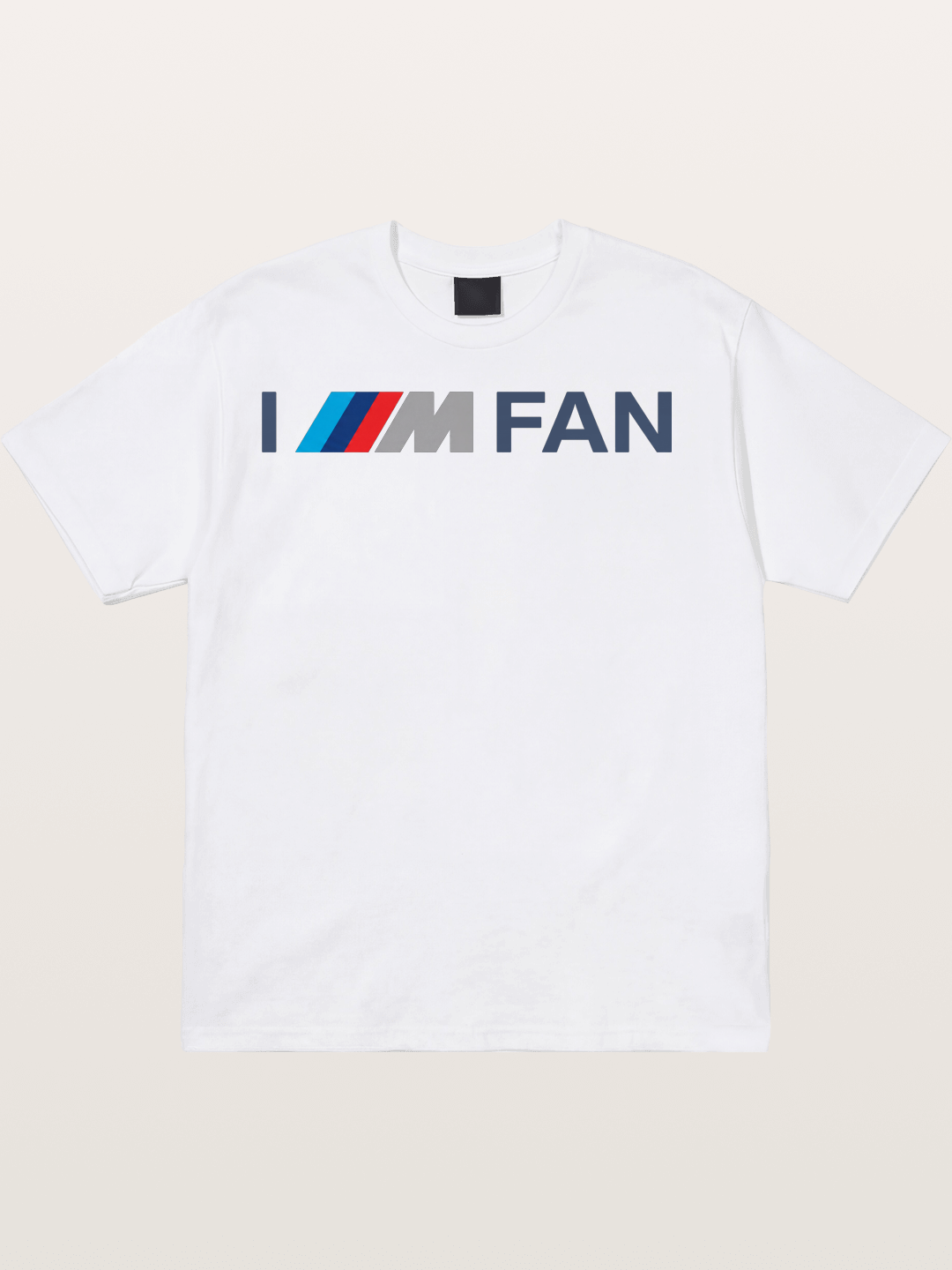 BMW M Fan Stripes Text Print Cotton T-shirt