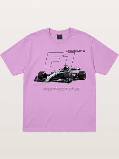 Mercedes F1 Formula Car Print Gildan T-shirt