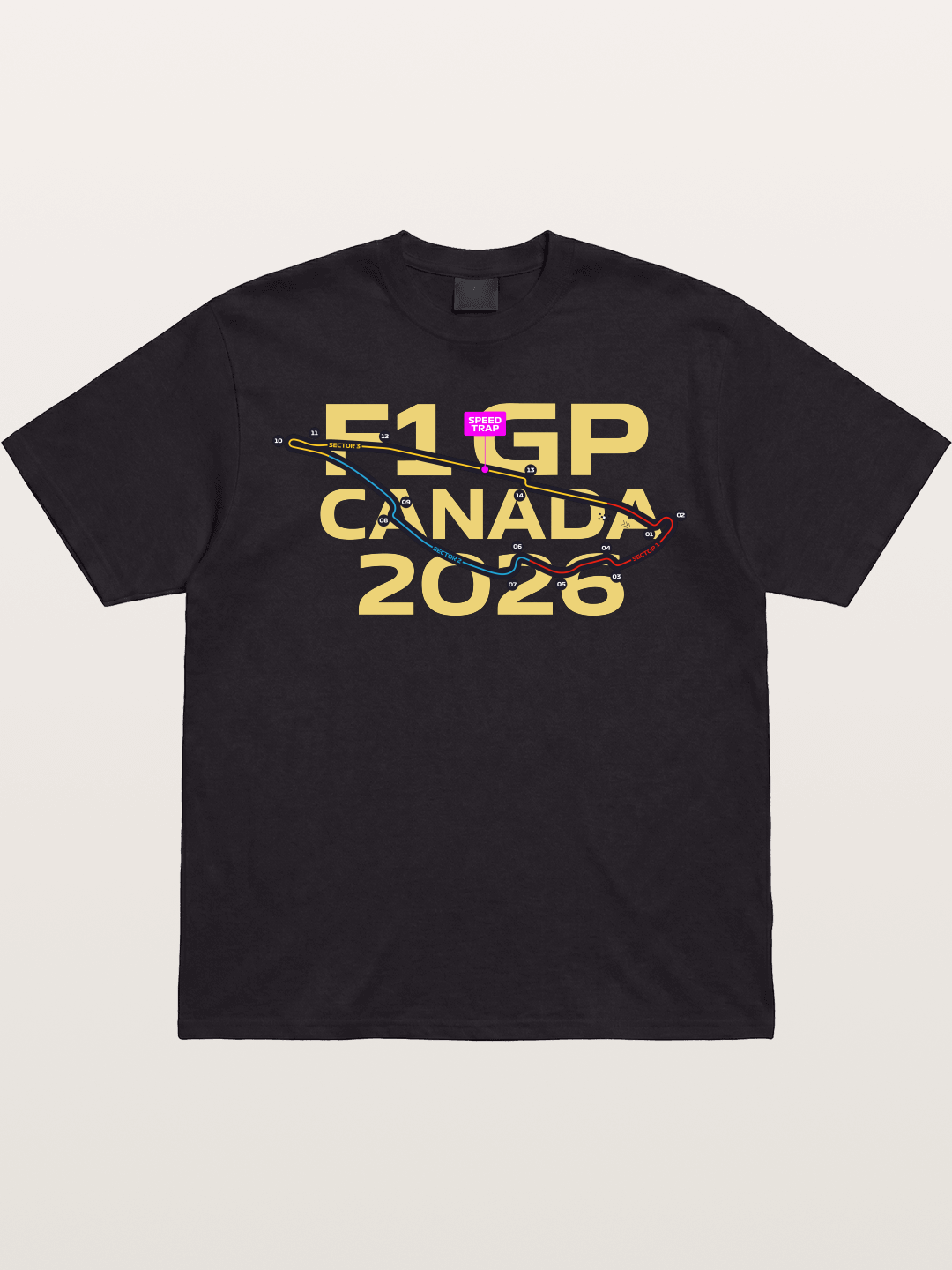 F1 Canada 2026 Track Map Gildan T-shirt