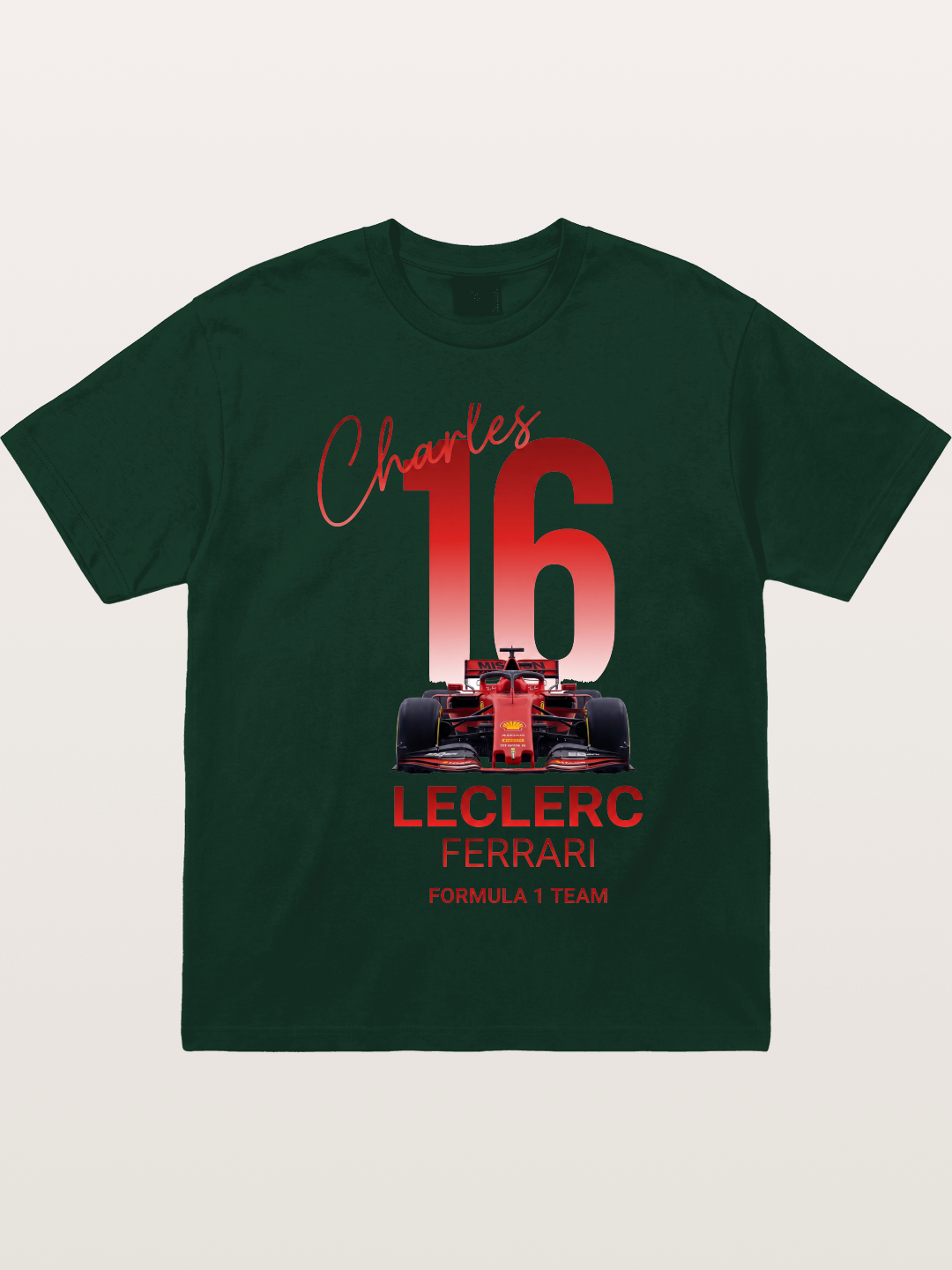 Charles Leclerc Ferrari 16 Art Gildan T-shirt