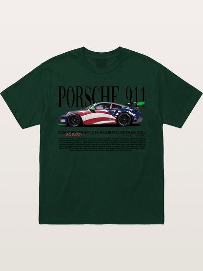 Porsche 911 Sprint Challenge Livery Gildan T-shirt