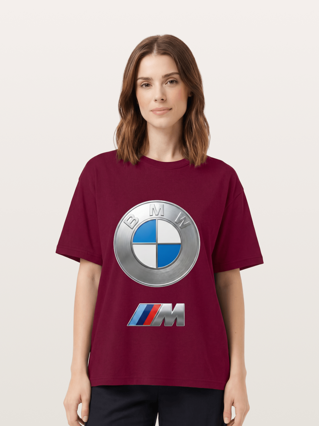 BMW M Series Metal Emblem Gildan T-shirt