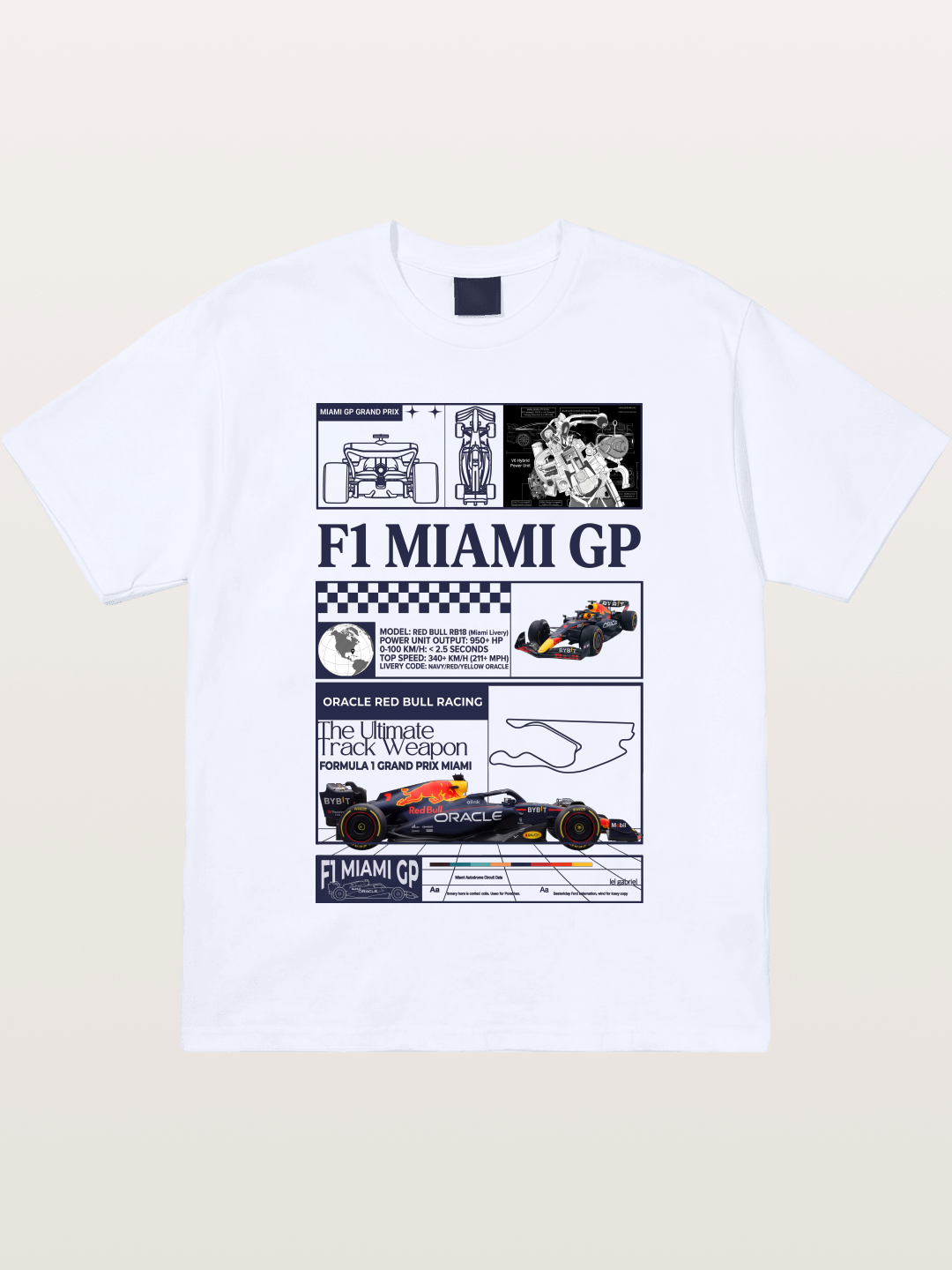 Red Bull RB18 Miami GP Gildan T-shirt