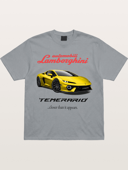 Lamborghini Temerario Yellow Sports Car Gildan T-shirt