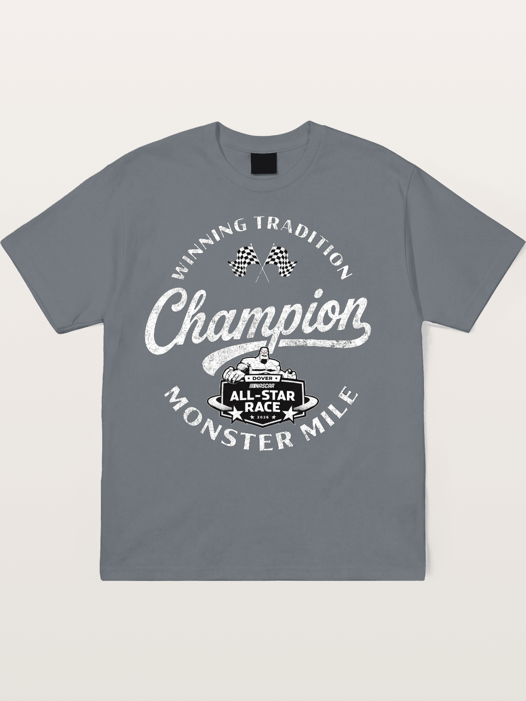 NASCAR Champion Vintage Stamp Design Cotton T-shirt