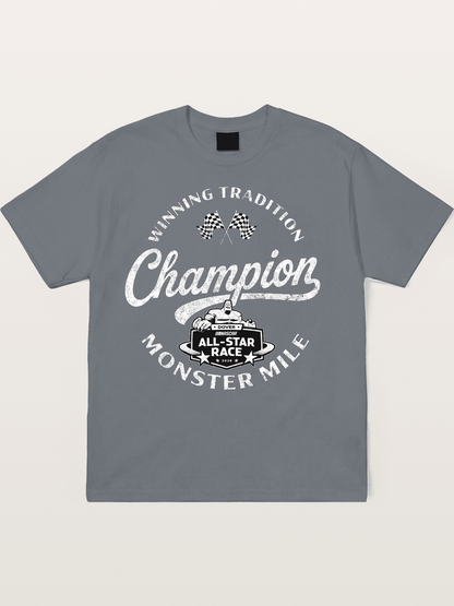 NASCAR Champion Vintage Stamp Design Cotton T-shirt