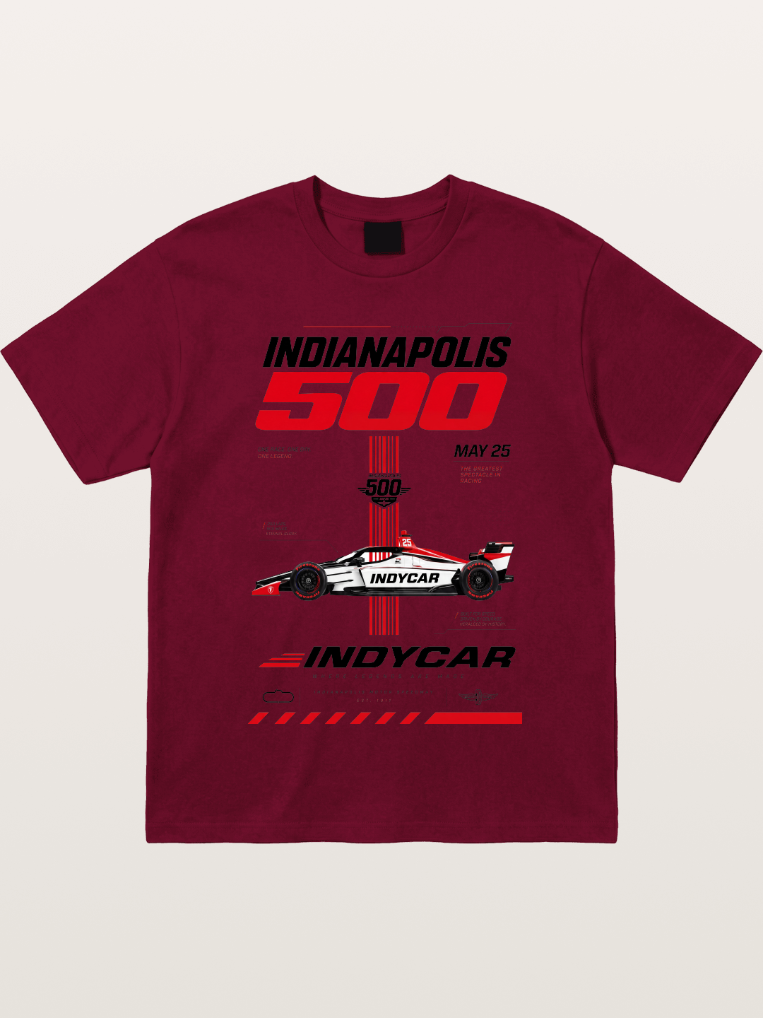 IndyCar Indianapolis 500 Poster Gildan T-shirt