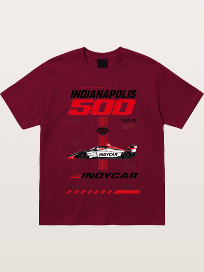 IndyCar Indianapolis 500 Poster Gildan T-shirt