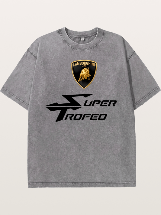 Lamborghini Super Trofeo Emblem Set Washed T-shirt