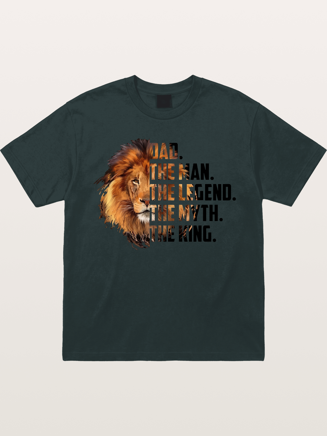 Dad The King Lion Design Gildan T-shirt
