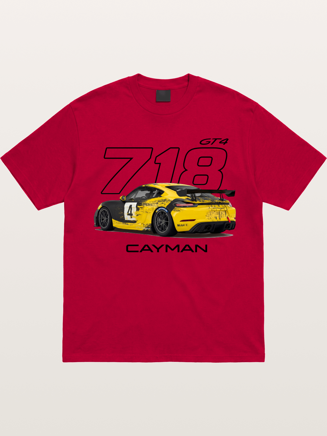 Porsche 718 Cayman GT4 Poster Gildan T-shirt