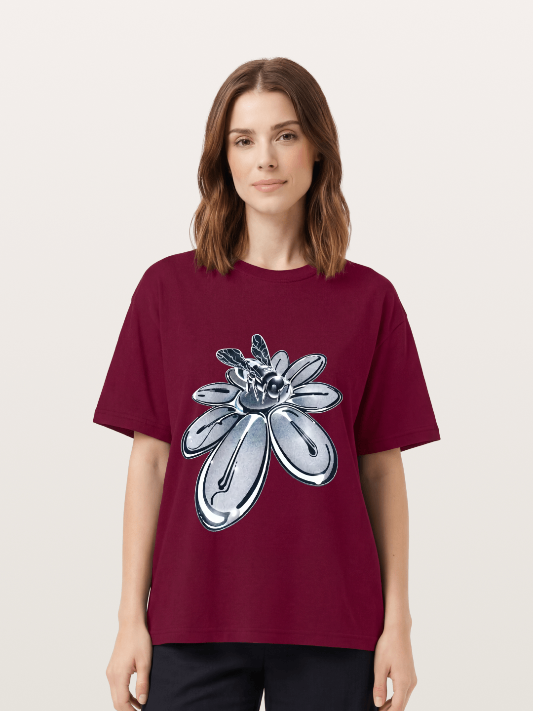 EDC Silver Chrome Daisy Art Gildan T-shirt
