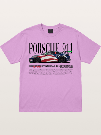Porsche 911 Sprint Challenge Livery Gildan T-shirt