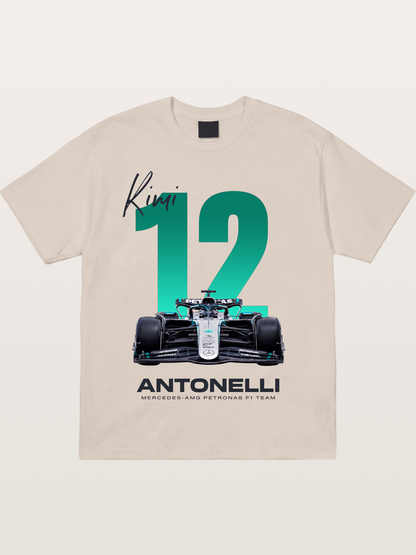 Kimi Antonelli Mercedes F1 12 Cotton T-shirt
