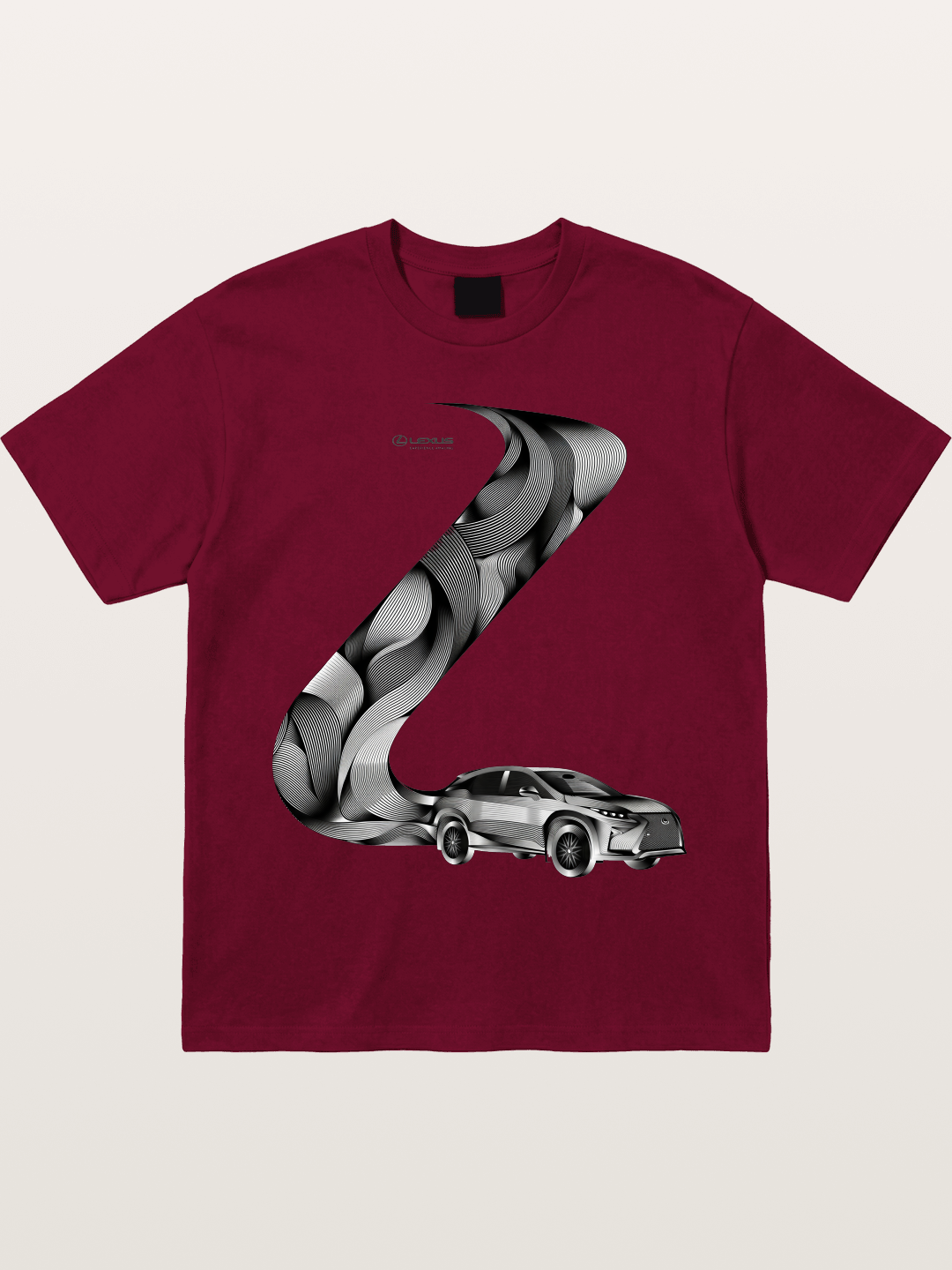 Lexus Wave Line Art Graphic Gildan T-shirt