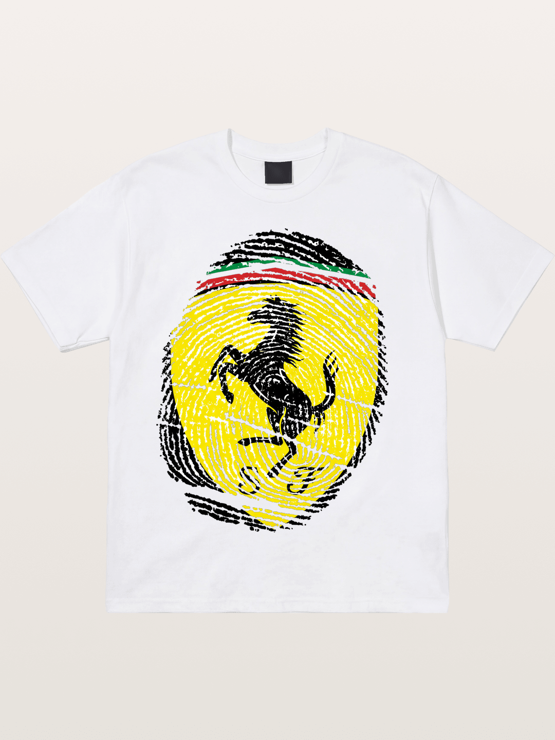 Ferrari Fingerprint Logo Cotton T-shirt