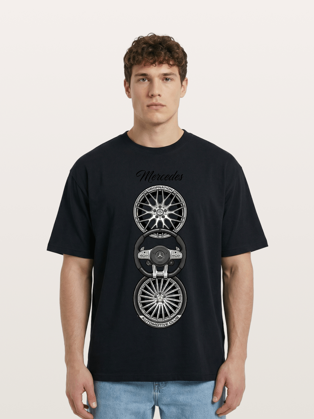 Wheel Stack Cotton T-shirt