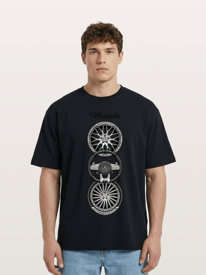 Wheel Stack Cotton T-shirt