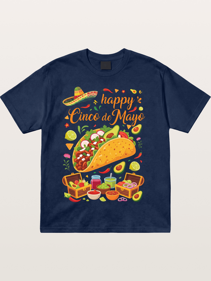 Cinco de Mayo Giant Taco Feast Cotton T-shirt