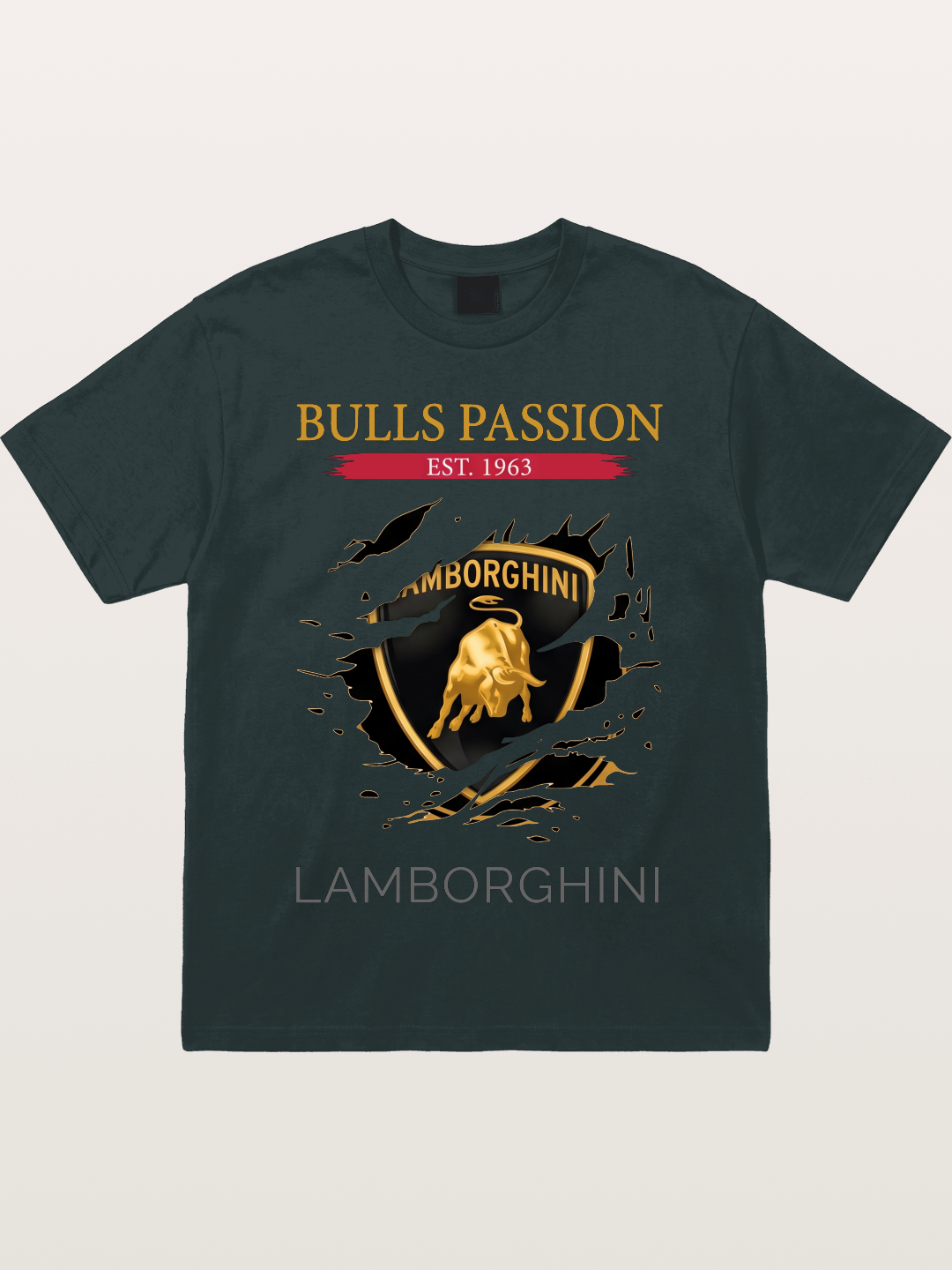 Lamborghini 1963 Tear Logo Gildan T-shirt