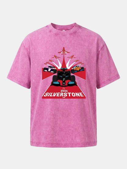 Silverstone F1 Race Formation With Jets Washed T-shirt