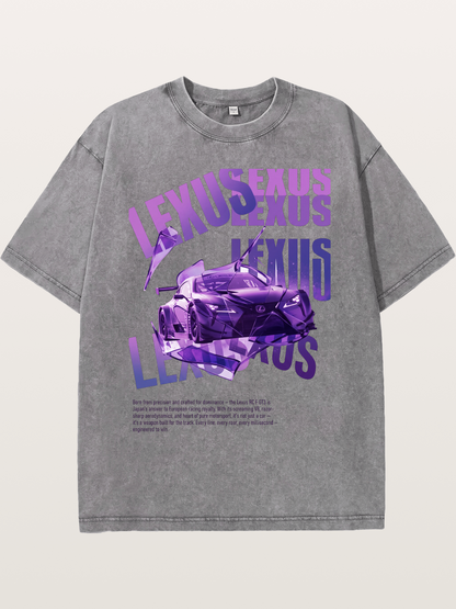 Purple RC F GT3 Shatter Art Washed T-shirt